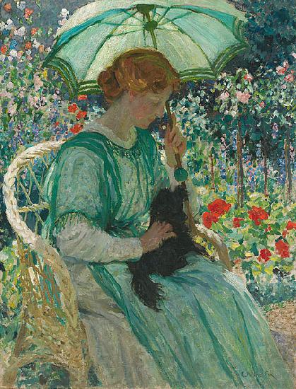 E.Phillips Fox The green parasol